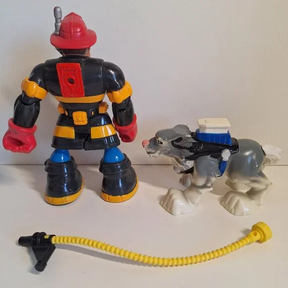 Rescue Heroes Figures Lot 1997-2004 Firefighter Police Wolf Trooper Bill Jake - Picture 7 of 10